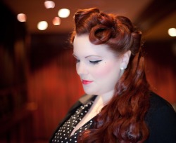 th3skinny:  popsicledesigns:  fromthephonebooth:  itsgirlgerm:  Holy notes. Waiting the hatteee! x  Oh my…she looks like a rockabilly angel  The hair :O  Why can’t I leave the house everyday looking like this. WHYYYYY.
