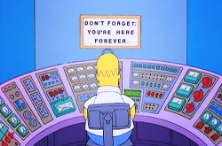 mfkevin:   wigglytuffs:  “oh, there are pictures.. I keep them where I need the most cheering up.”  reblogging this again… For those who don’t know the story behind this: Before Maggie was born, Homer Simpson worked at the Nuclear Plant because