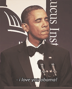 elphabaforpresidentofgallifrey:  jessicaisblonde:  barackfuckingobama:  I know I’ve reblogged this before but can I just talk about his expression in the second gif because it’s like “I love you back and that is a fact, that is a serious god damn