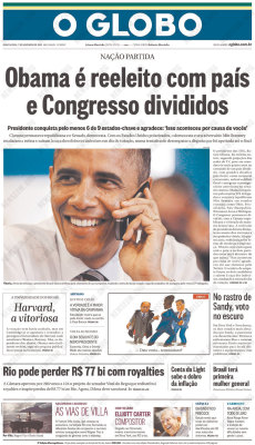 Obama reelected (O Globo - Brazil)