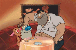 bloatmeup:  growthgifs:  Ren and Stimpy The Lost Episodes - Fire Dogs 2  oh hot  This looks like the ideal first date to me