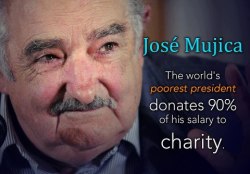 miichoufm:  ‘Poorest president’ donates