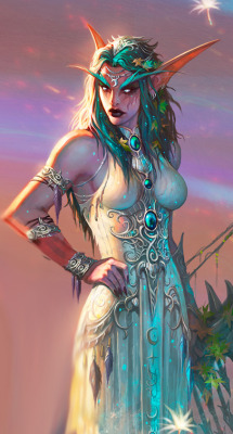 w1tchcr5ft:  Can we all take a moment out of our day to recognise how fucking beautiful High Priestess Tyrande Whisperwind is?