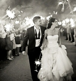 Real Wedding - Fireworks &amp; Sparklers on Behance on We Heart It. http://weheartit.com/entry/42673254