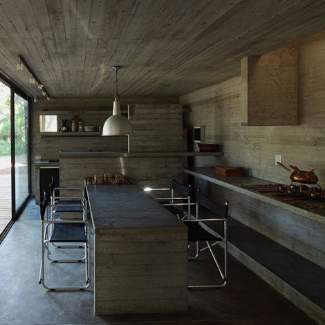 justthedesign:  Kitchen Made From Concrete 