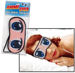 wired:  archiemcphee:  Anime Eyes Sleep Mask - Look animated while you sleep! These are perfect for a quick nap while you’re waiting in line at Comic-Con.   When you need a reason to look creepy as you dream.  DAFUQ?!