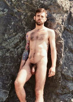 Beautiful hairy tatooed man.