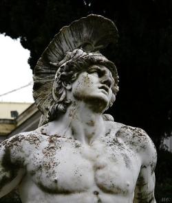 100artistsbook:  Detail: Achilles. Corfu. Greece.       