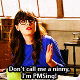 wolf-and-kitten:   the-amazing-bambi-man:  Jess Day PMSing | New Girl  Jessica Day knows how I feel 