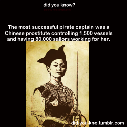 goddessofcheese:  brofligate:  did-you-kno:  Source  There is literally nothing better than a sexy, badass lady.  CHING MOTHERFUCKING SHIH This lady was such a badass, I can’t count the ways, but let’s try. She got married to an already successful