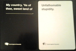 bagofsocks:  bestofcardsagainsthumanity:  That about sums it up.  It even rhymes 