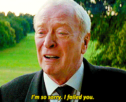 fighter1357:  elphabaforpresidentofgallifrey:  captaincommunist:  j-hnnystorm:  #when alfred cries #the whole world cries with him  If you look at Michael Caine’s eyes, he’s addressing Thomas and Martha’s grave rather than Bruce’s. When you let
