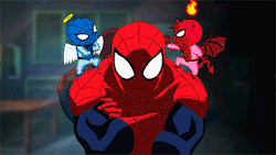 godtricksterloki:  mythical:  Set de gifs de Ultimate Spiderman (2012) Mencion especial para @UmJammerLink por darme la idea :)  Not too keen on this cartoon but the animation is superb and some things are actually funny.  Meh!