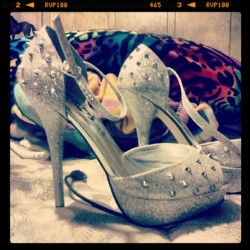 My new heels:)&lt;3 #sparkle #platform #ohlala :)