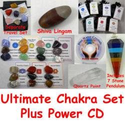 mentalalchemy:  30 STONE/CRYSTAL ULTIMATE CHAKRA SET FREE GIVEAWAY by MentalAlchemyYou’ll Receive Everything That’s Pictured   21 Stone Main Set ~ 3 Different Stones From Each Of The 7 Chakras Plus 7 Stone Travel Set Plus 1 Chakra Pendulum Made With
