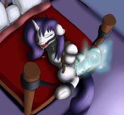 Rarity in bondage.  Pretty self-explanatory.  Someone else is controlling the dildo, though, if that ain&rsquo;t clear!