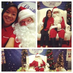 Chilling with #Santa at work #2ndday #firstjob #harveynorman