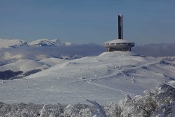 discoverynews:  archilista:  Forget Your Past / Buzludzha, Bulgaria // Timothy Allen ©  From Wikipedia: “Buzludzha (Turkish: Buzluca - lit. meaning “glacially/icy”) is a historical peak in the Central Stara Planina, Bulgaria and is 1441 metres