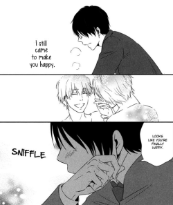 I somewhat consider this a yaoi (ONE SHOT) manga.. it wasn&rsquo;t really focused on a certain plot but it was clear one male had feelings for the other, as you can see, he didn&rsquo;t feel the same.. But it was nice, the more I reread the ending the