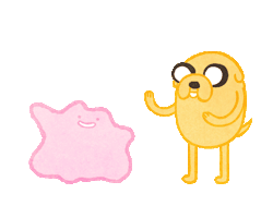 dorkly:  Jake the Dog and Ditto the Ditto &ldquo;Soon, I will have ALL the likes!” – the power-mad artist who made this gif. 