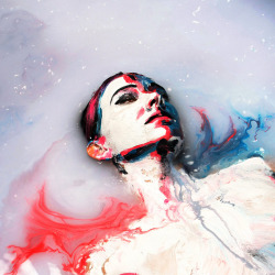 williammillersyndrome:  alwaysbleeding:  Hesitate by  Alexa Meade and performance artist Sheila Vand The truth: Alexa Meade had the pretty brilliant idea to paint performance artist (shudder) Sheila Vand’s body to resemble a painting, which she would