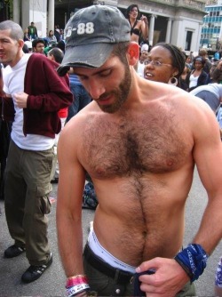 Muscular, hairy perfection!