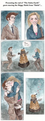 vannadear:  Remember the Shippy Dalek? by ~oboe-wan Wasn&rsquo;t there a fanfic about the Shippy Dalek.