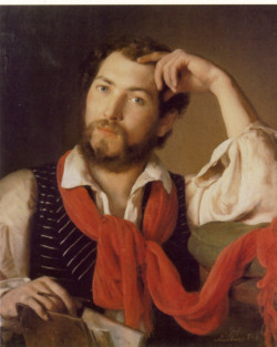 blastedheath:  Johann Baptist Reiter (Austrian, 1813-1890), Self-portrait, 1842. Oberösterreichisches Landesmuseums, Linz. 