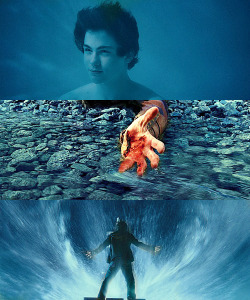 3 screencaps of percy jackson and the olympians: the lightning thief  