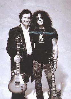 themegadeth:  Jimmy Page and Slash