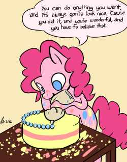 howdoponieswork:  Credit to Steve Ross for the quote. I just thought it was perfect for Pinkie Pie. 