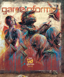 samspratt:  Game Informer January 2013 Cover Art - Illustration by Sam Spratt Getting to play the top games of the year as research and reference for a job is always nice. There are dozens of tiny easter eggs and symbols hidden throughout for the learned
