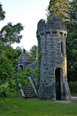 Visitheworld:  Towers In The Garden At Ashford Castle, Ireland (By Hangtowngal).