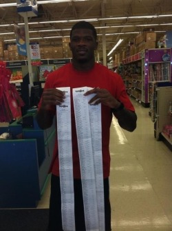 gailsimone:  corgisandboobs:  ajc804:  shortformblog:  michaelhayes:  This is great. Houston Texan Andre Johnson’s receipts for รK he spent on Xmas gifts for kids in Child Protective Services.  That is the best receipt ever.  The shit you DON’T