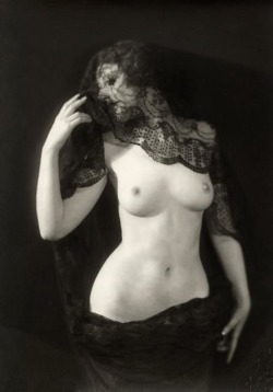 erotica-of-the-vintage:  Alfred Cheney Johnston -Nude with a Veil, 1925’s 