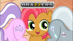 datcatwhatcameback:  corvid-quill:  ponyperverts:  Another round of Ponies Out of Context. Plenty of filly hi-jinks in episode #4.  Is it me of is Hasbro as perverted as the rest of us?  The VA of the show are pretty pervy, Tabita alone supposedly makes