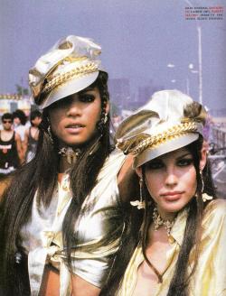 80s-90s-supermodels:  “Golden Angels”,