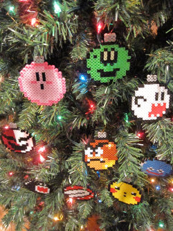 it8bit:  Nintendo Christmas Ornaments Set of 9 available at for ฬ USD at Nestalgic Bits.  For all the Nintendrones out there.