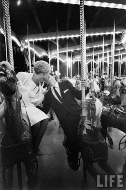 nostalgic-romantic:  allaboutthepast:  All-Night prom at Disneyland photographed by Ralph Crane, 1961  I’m actually in love with this photograph 