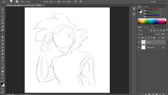   spiritsaiyan said to funsexydragonball: Goku, eh? How long does it usually take you to draw a quick sketch (like the old man Goku one), if you don&rsquo;t mind me asking?Â For a quick sketch like Old Man Goku, about 7 minutes. The video is sped up from